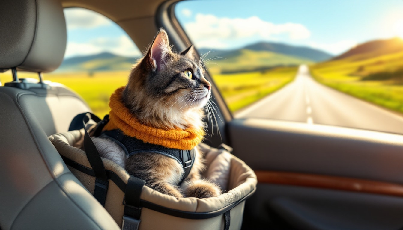 découvrez nos conseils pratiques pour voyager 600 km en voiture avec votre chat en toute sérénité, en assurant son confort et sa sécurité tout au long du trajet.