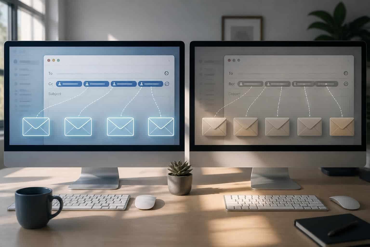 découvrez la différence entre cc et cci dans un email, leurs usages spécifiques, et comment préserver la confidentialité de vos destinataires.