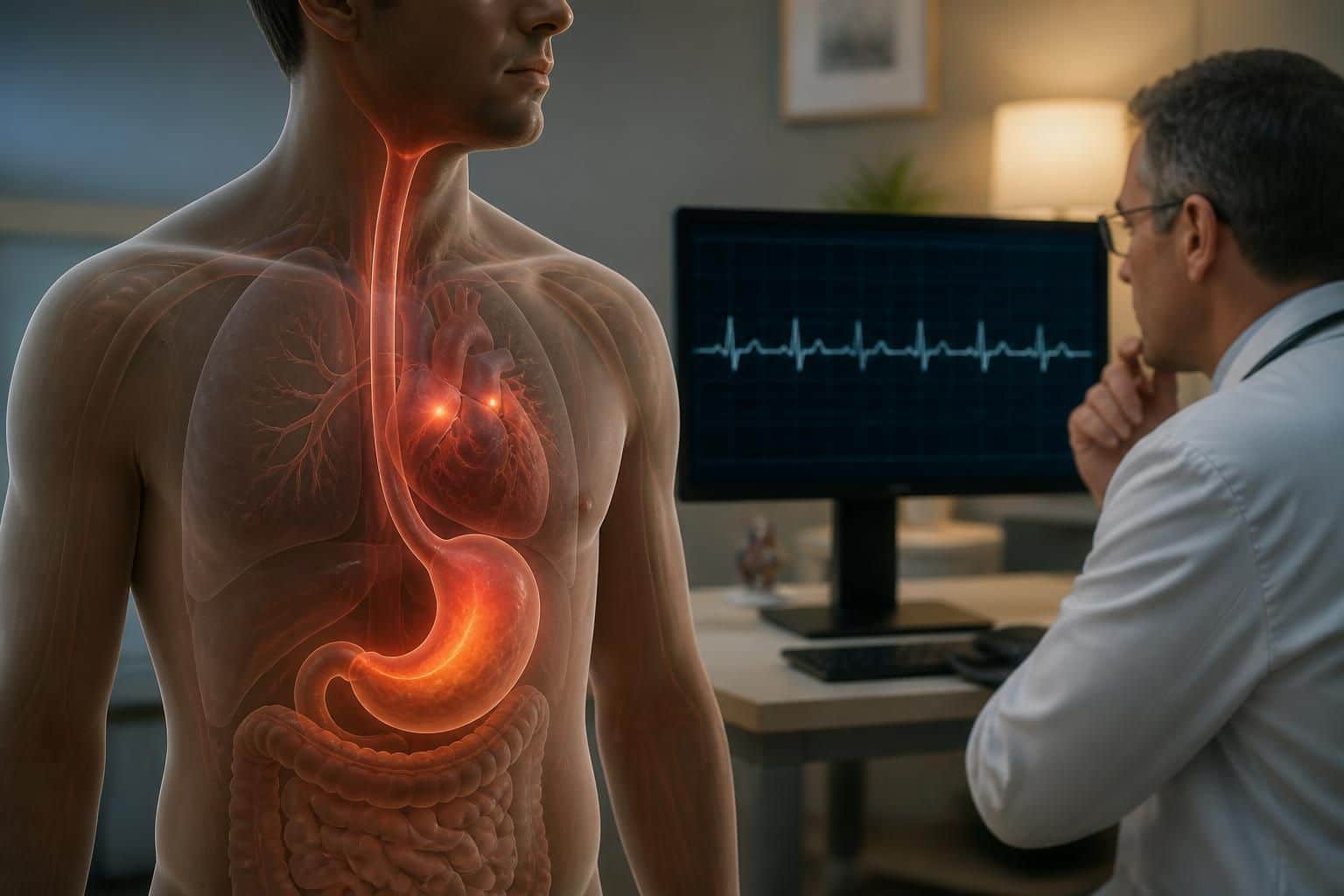 découvrez comment la hernie hiatale peut provoquer des reflux gastriques responsables d'extrasystoles et de palpitations, et apprenez à mieux comprendre ce lien pour mieux gérer vos symptômes.