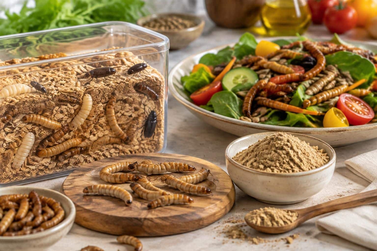 découvrez l’élevage des vers de farine, leurs utilisations et leurs bienfaits nutritionnels, ainsi que des conseils pour les intégrer à l’alimentation.